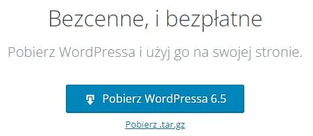 paczka instalacyjna WordPress