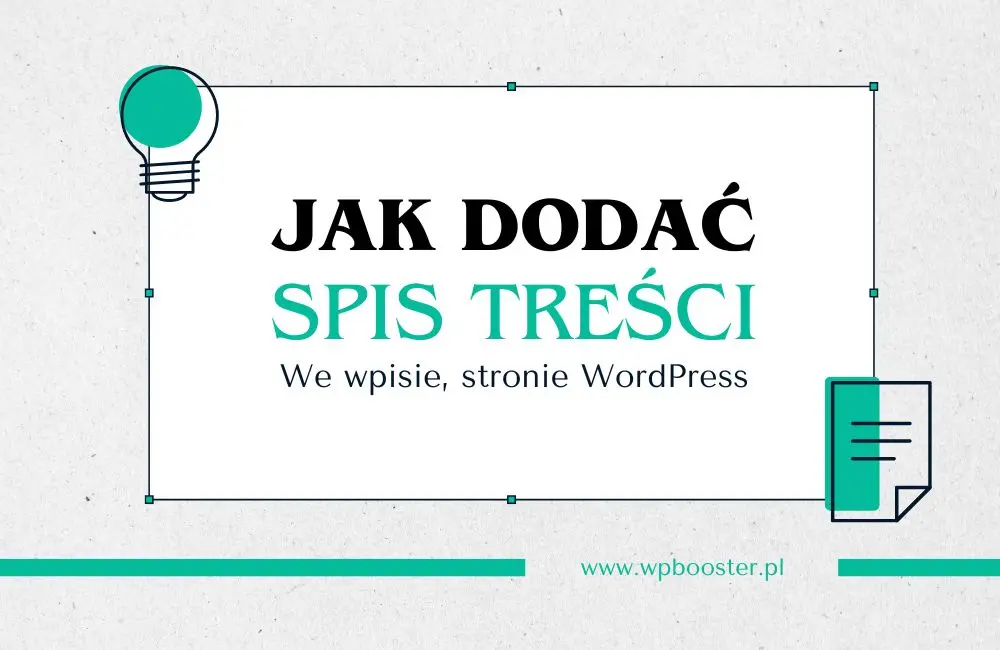 Jak zrobić spis treści w WordPress