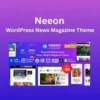 Neeon motyw magazynu portalu informacyjnego wordpress
