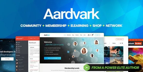 Aardvark 4.6.3 szablon portalu społecznościowego