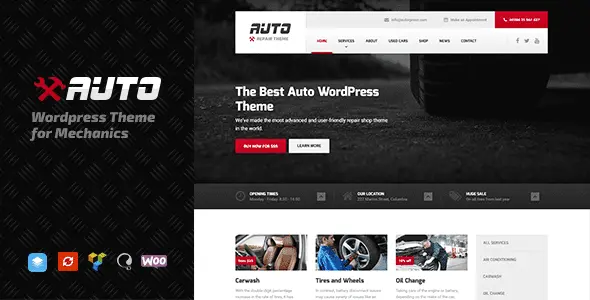 Auto 2.2.0 szablon dla branży motoryzacyjnej