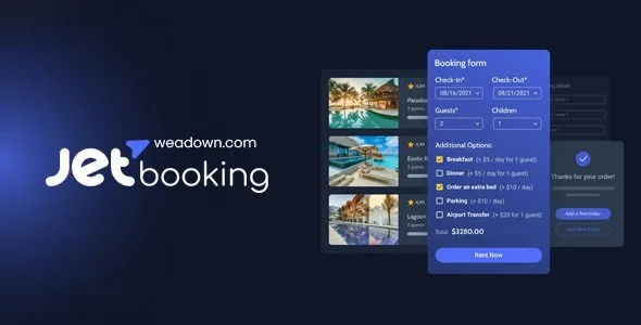 JetBooking 3.7.3 system rezerwacji Elementor